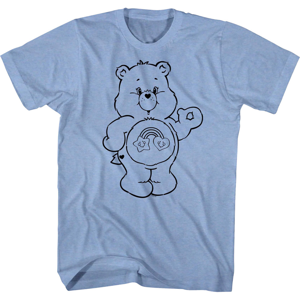 Best Friend Bear Outline Care Bears Tshirt